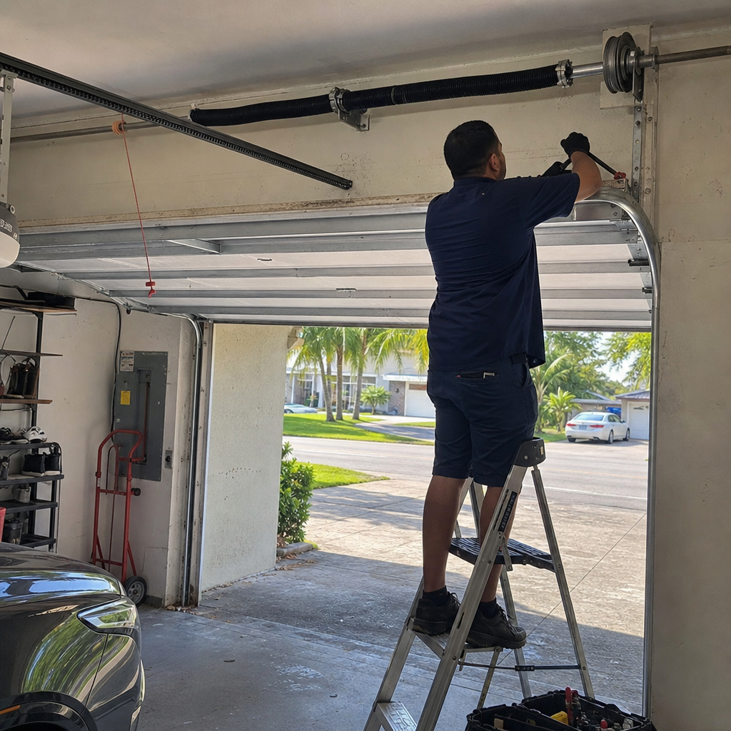 professional garage door parts service in Doral, FL